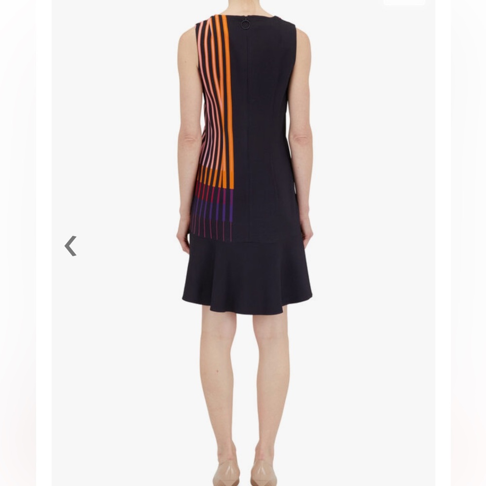 Akris Punto Striped Sleeveless Dress Size US 10 Maximalist Bold Preppy Career - Picture 3 of 13